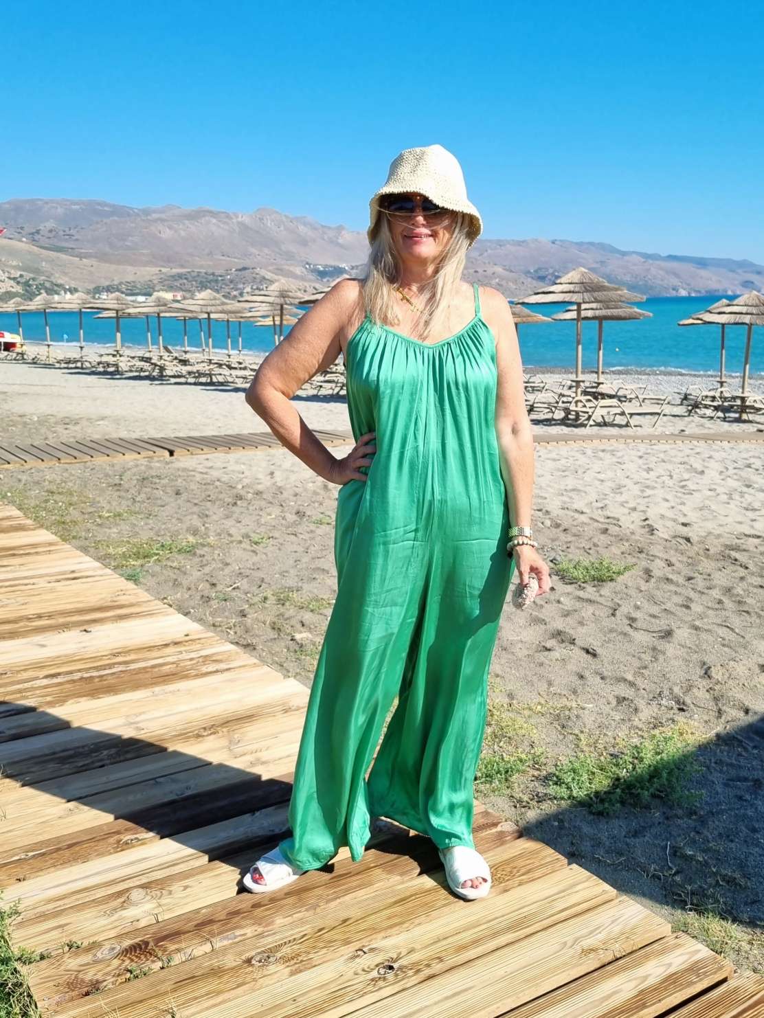 SILK JUMPSUIT PARIS GRÜN 34-42 Made in Italy Seide Overall Zweiteiler 4945 SILK JUMPSUIT PARIS GRÜN 34-42 Made in Italy Seide Overall Zweiteiler 4945