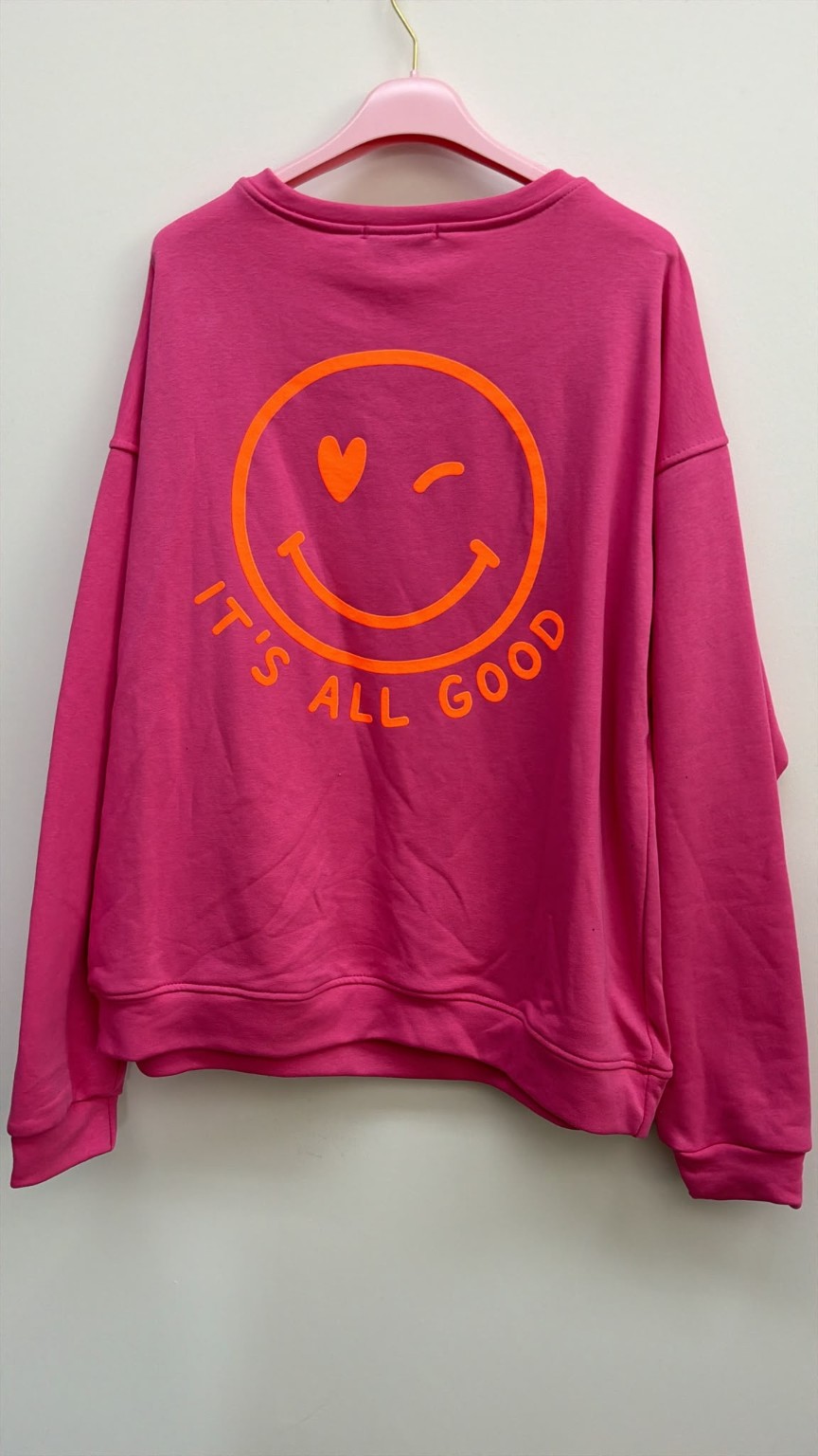 Sweatshirt „Happy Vibes NINA“ – Made in Italy