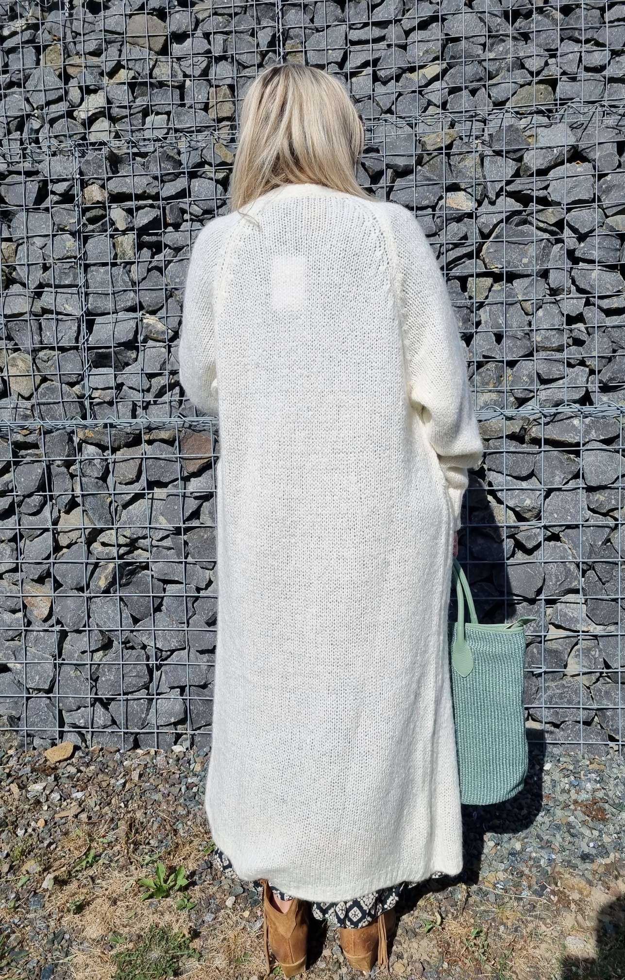EDLER KNIT CARDIGAN CHRISTIN WOLLWEISS MOHAIR 34-42 Made in Italy Strickjacke Strickmantel Mantel EDLER KNIT CARDIGAN CHRISTIN WOLLWEISS MOHAIR 34-42 Made in Italy Strickjacke Strickmantel Mantel