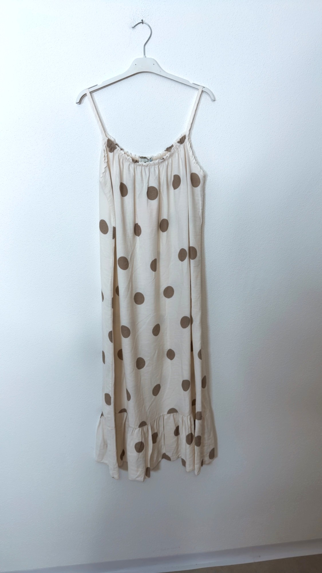 Dots Kleid Isla Spaghettiträger Made in Italy 34-42