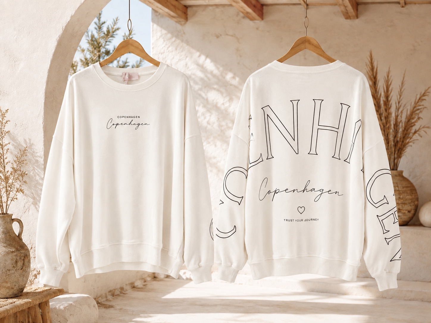 Sweatshirt Copenhagen I NO. SW0016 I lässiger Oversize-Look I Made in Italy 34-42/44