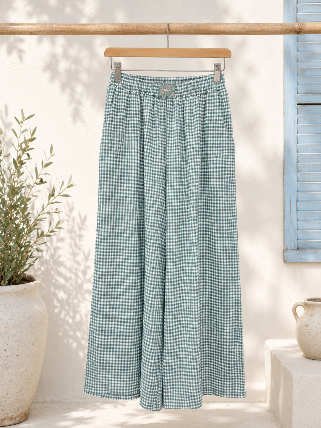Karo-Hose Yelena Made in Italy 34-40/42 Sommerschnapper – vom Umtausch ausgeschlossen