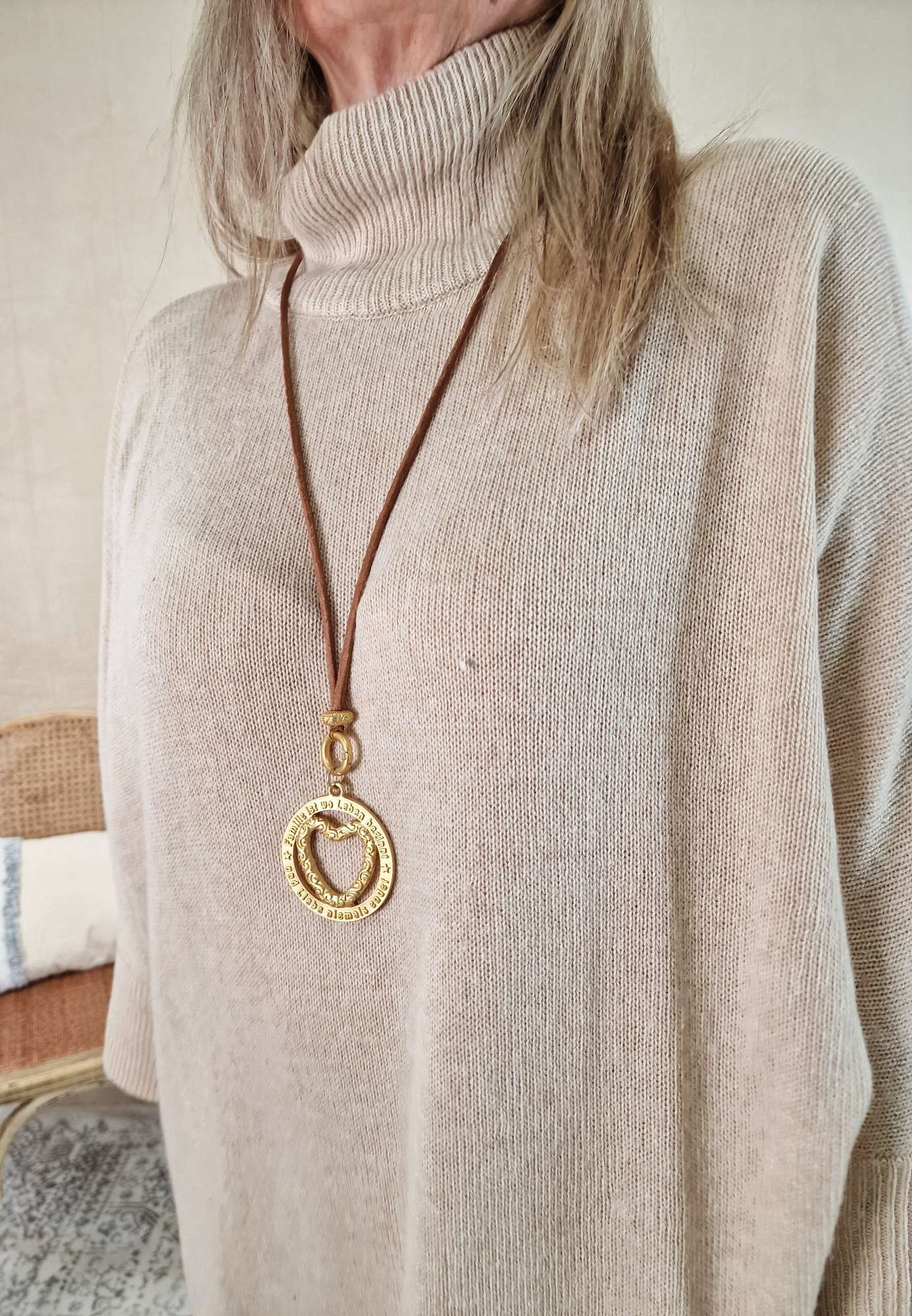 CASHMERE DRESS STELLA BEIGE 34-44 Made in Italy Strick Kleid Long Pullover CASHMERE DRESS STELLA BEIGE 34-44 Made in Italy Strick Kleid Long Pullover