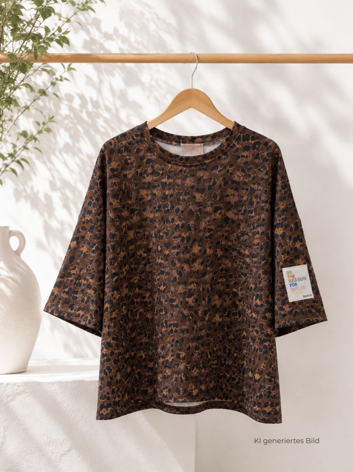 Buttersoft-Shirt „CLARA“ Made in Italy passt bis Gr. 44 Leo