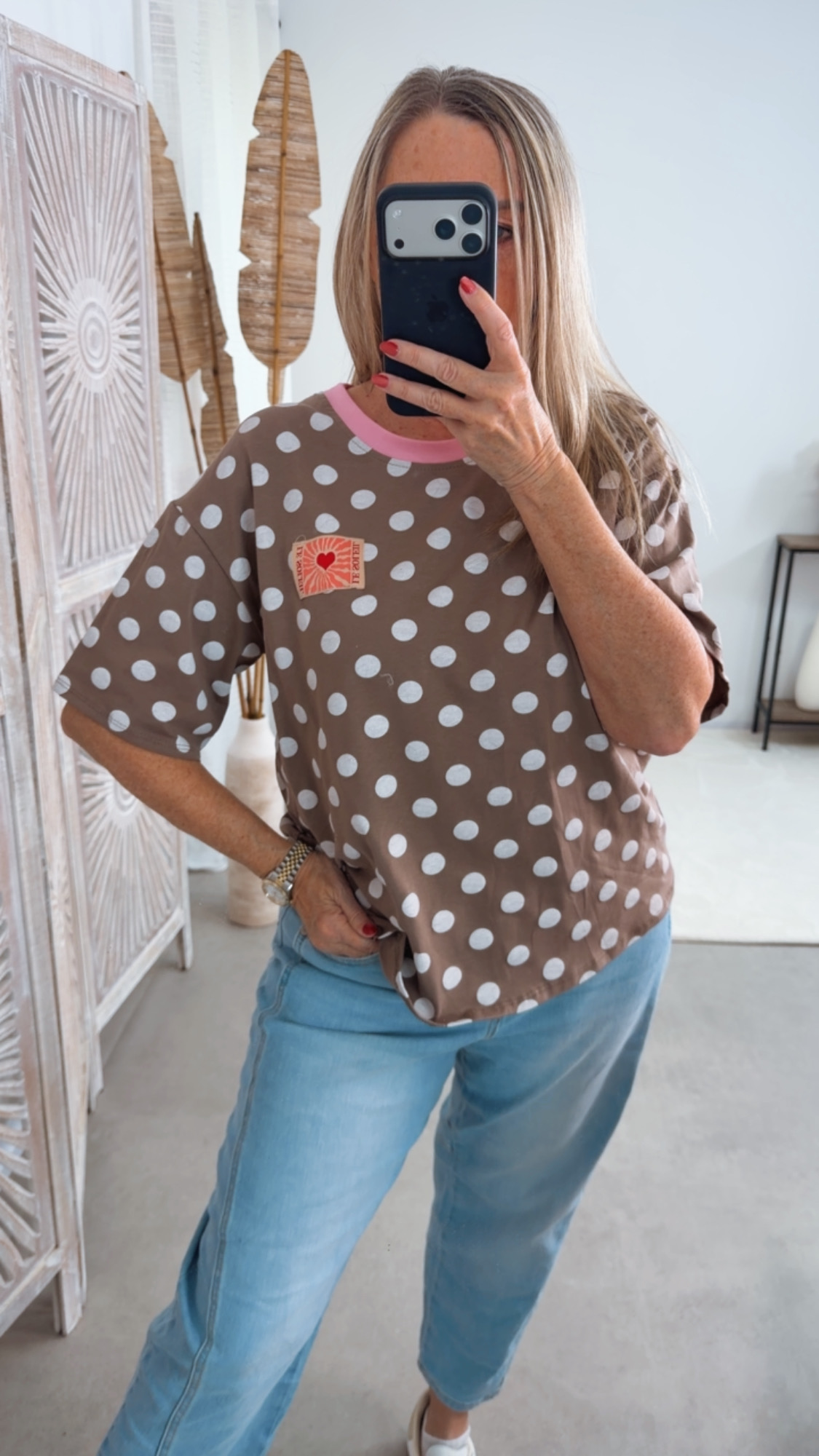 Dots T-Shirt Rosabella Le Soleil Made in Italy 34-40/42