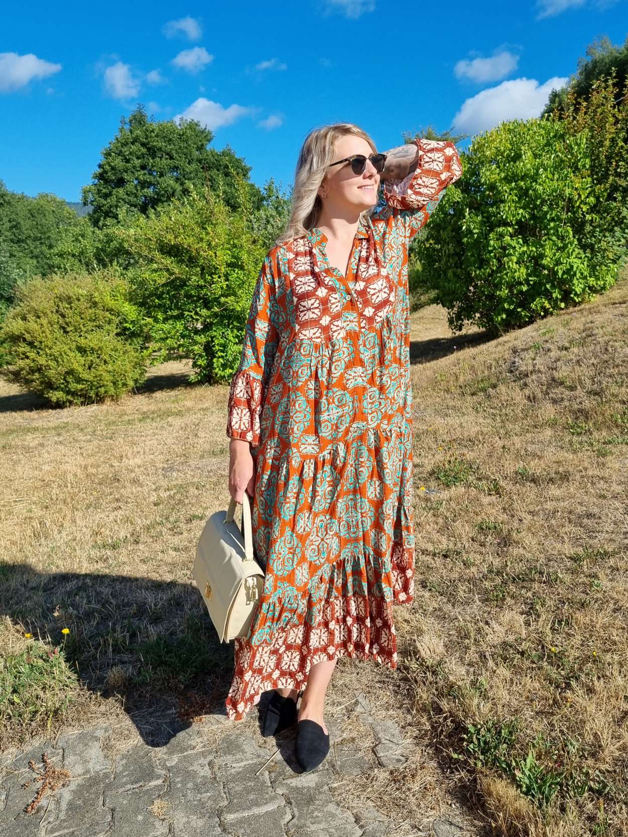 MAXI TUNIKA DRESS ISABELL ROST MINT 34-40/42 Made in Italy langes Kleid Hängerchen Tunikakleid MAXI TUNIKA DRESS ISABELL ROST MINT 34-40/42 Made in Italy langes Kleid Hängerchen Tunikakleid