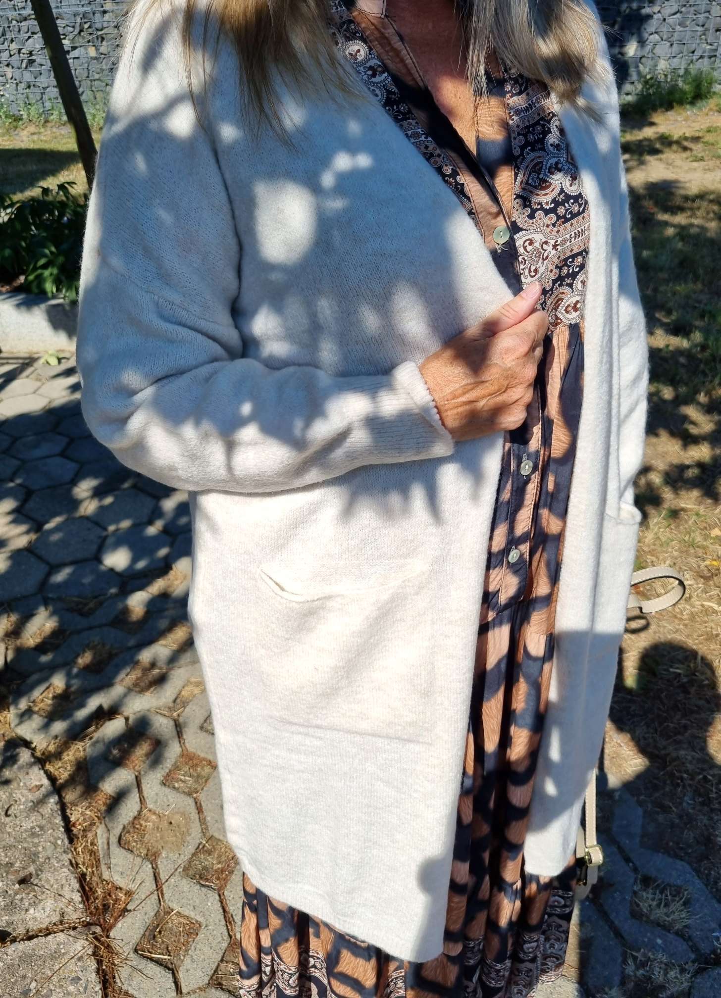 EDLER KNIT CARDIGAN TEODORA BEIGE Strick Jacke Mantel 34-42 Made in Italy EDLER KNIT CARDIGAN TEODORA BEIGE Strick Jacke Mantel 34-42 Made in Italy