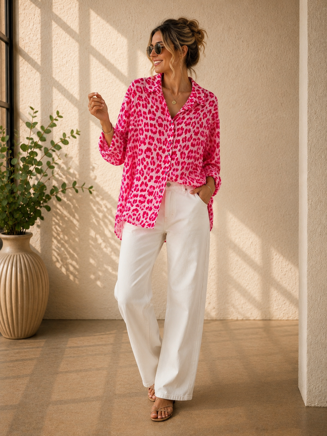 Bluse Musselin Leo Kiano Made in Italy 34-42/44