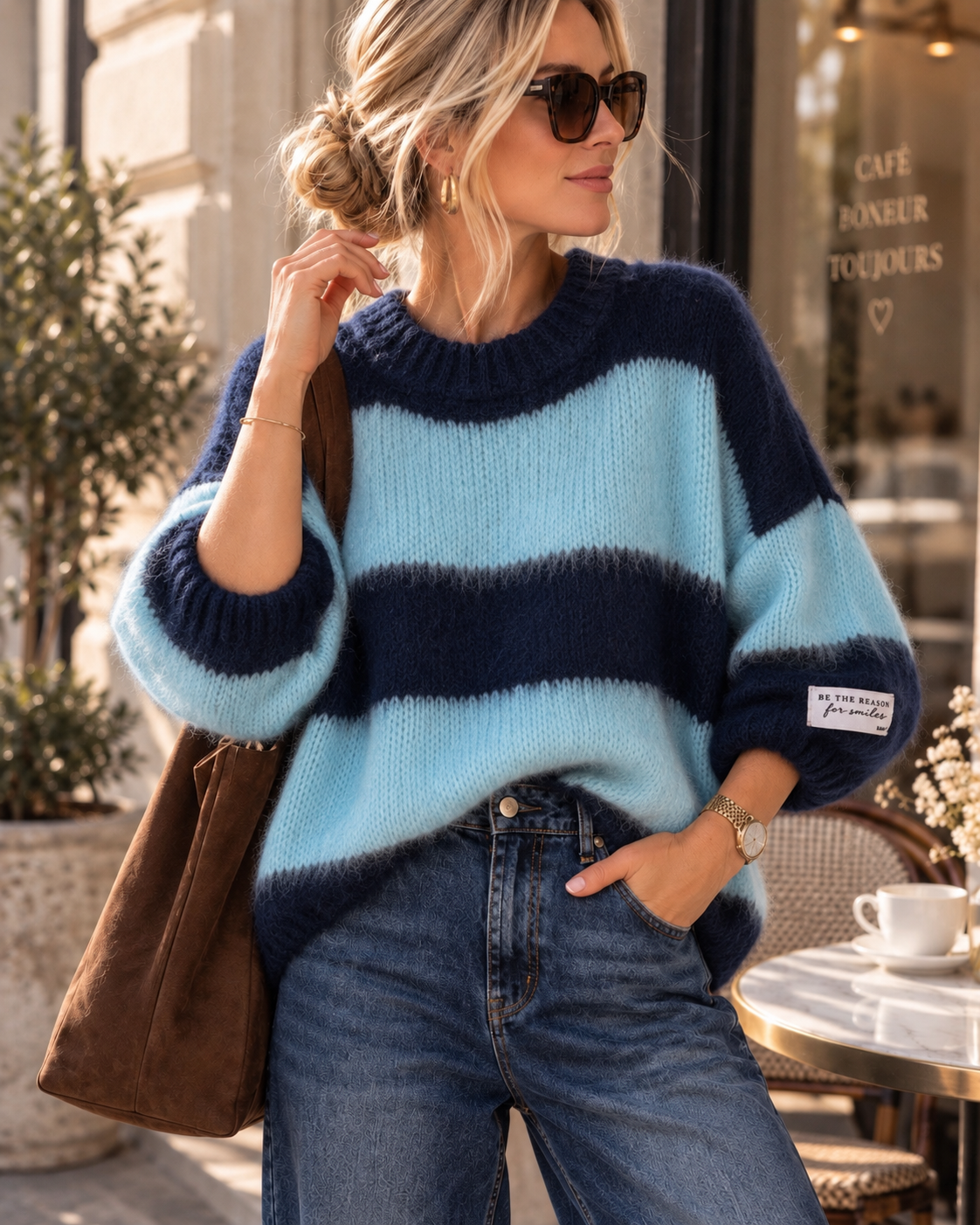 Kuschelpullover SP0082 – Made in Italy Gr. 34-42 Strick Pullover