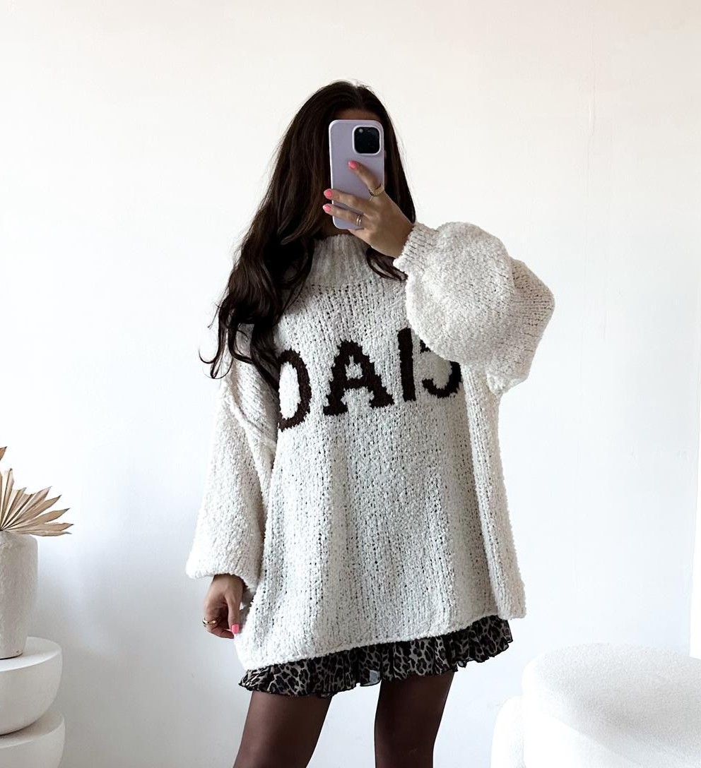 COZY KNIT SWEATER FIETE Made in Italy 34 - 48 Strickpullover Pullover Boucle