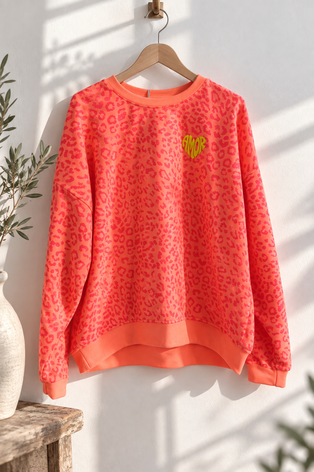Sweatshirt Leo Amor I NO. SW0017 I lässiger Oversize-Look I Made in Italy 34-42/44