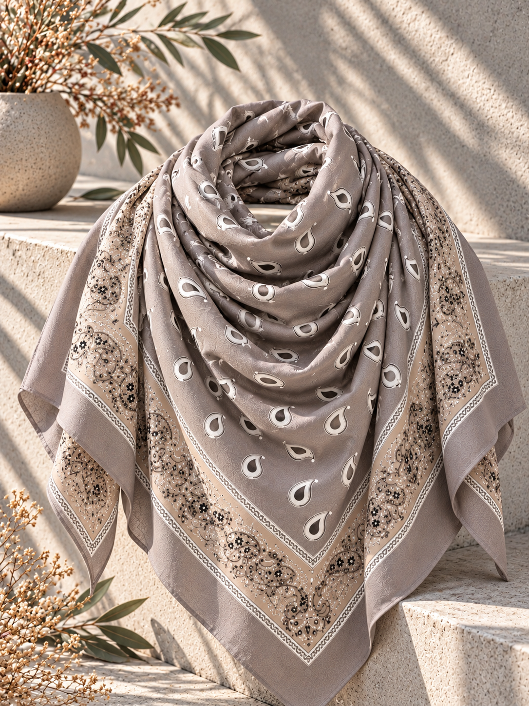 Bandana Tuch – Paisley-Look I T0168 I  Made in Italy