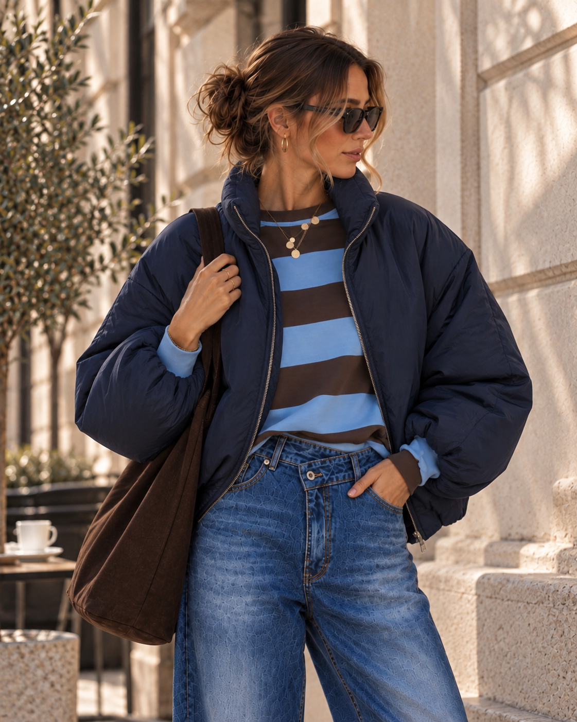 Jacke Puffy Monika – lässiger Allrounder für die Übergangszeit Made in Italy 34-42
