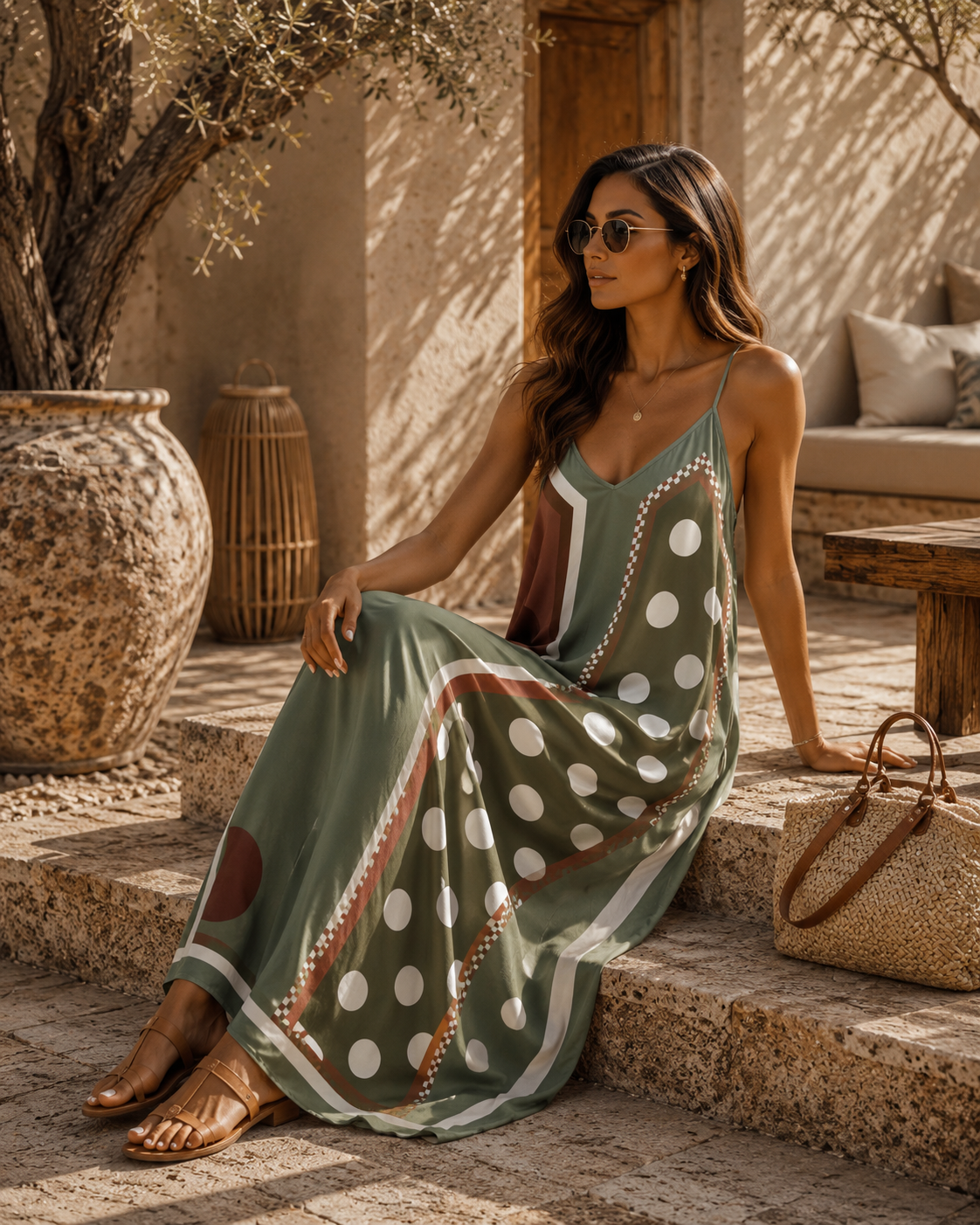 Polka Dots Kleid Ronda – Made in Italy | passend bis Größe 42