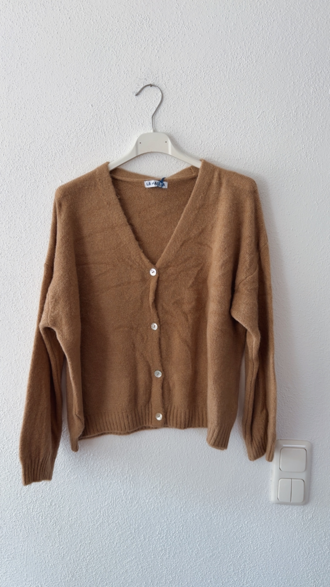 EDLER STRICK CARDIGAN OSLO Alpaka Strickjacke Made in Italy 34-42
