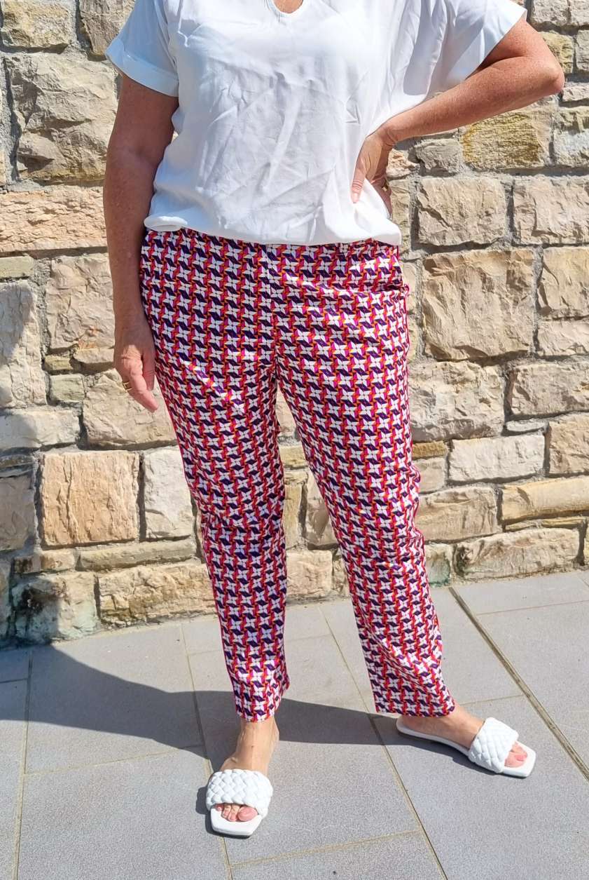 BASIC PANT VIVIAN PINK - Made in Italy dünne Sommer Hose Jogpant Variantenartikel BASIC PANT VIVIAN PINK - Made in Italy dünne Sommer Hose Jogpant Variantenartikel