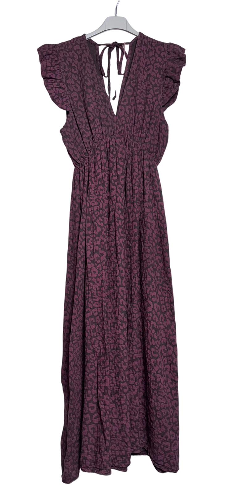 MUSSELIN LEO KLEID ZOE 34 - 42 Made in Italy ärmellos Rüsche