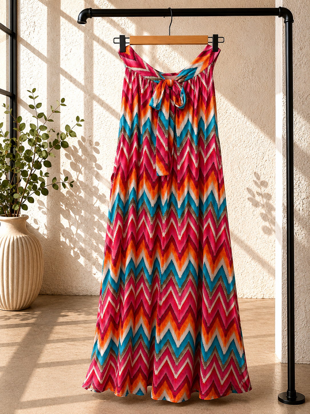 Kleid Bellara Zickzack-Muster Made in Italy 34-40/42