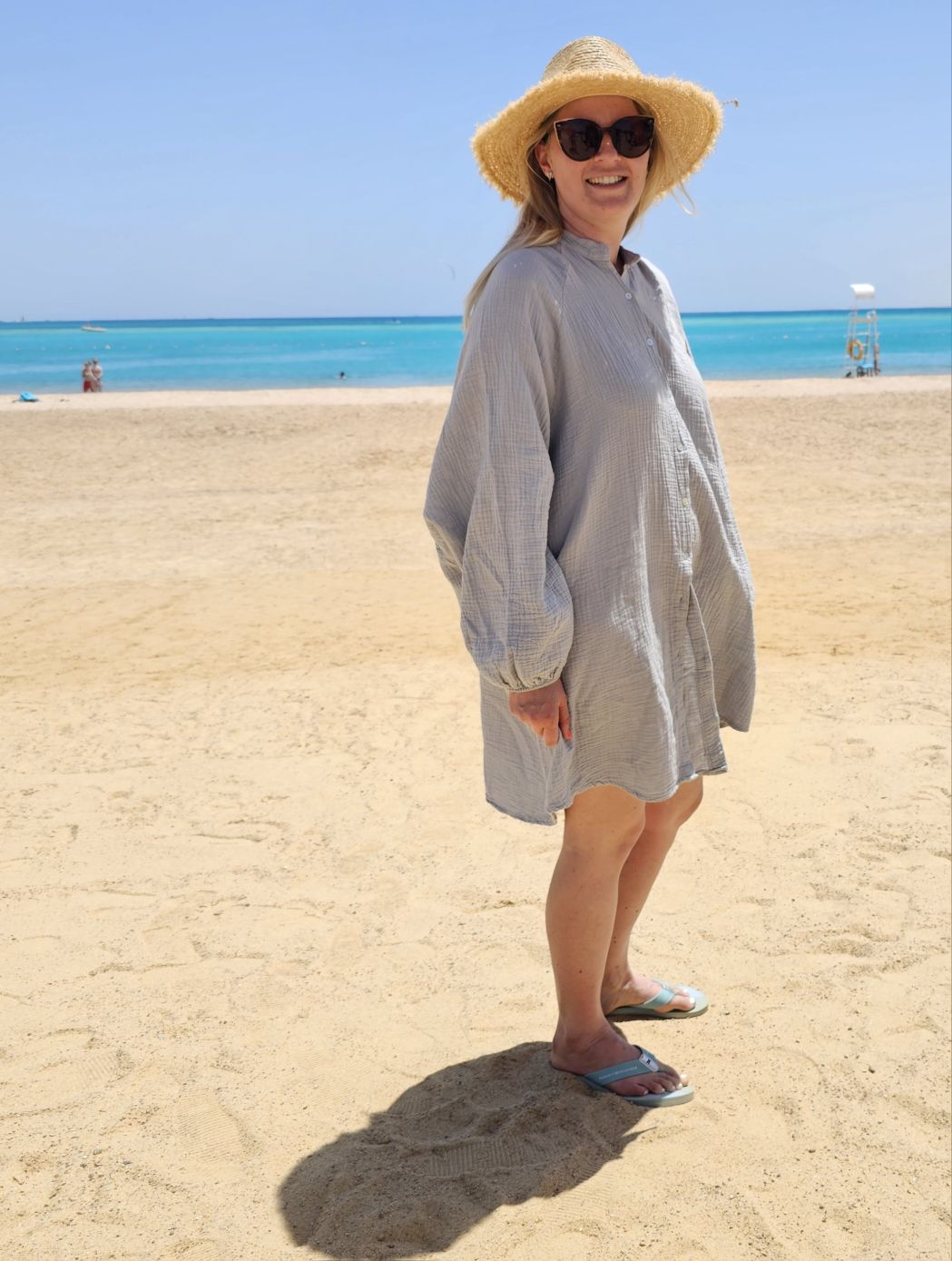 MUSSELIN OVERSIZE BLUSE BE CREATIVE HELLGRAU 34-42/44 Made in Italy Longbluse Kleid Tunika Shirt Blusenjacke MUSSELIN OVERSIZE BLUSE BE CREATIVE HELLGRAU 34-42/44 Made in Italy Longbluse Kleid Tunika Shirt Blusenjacke