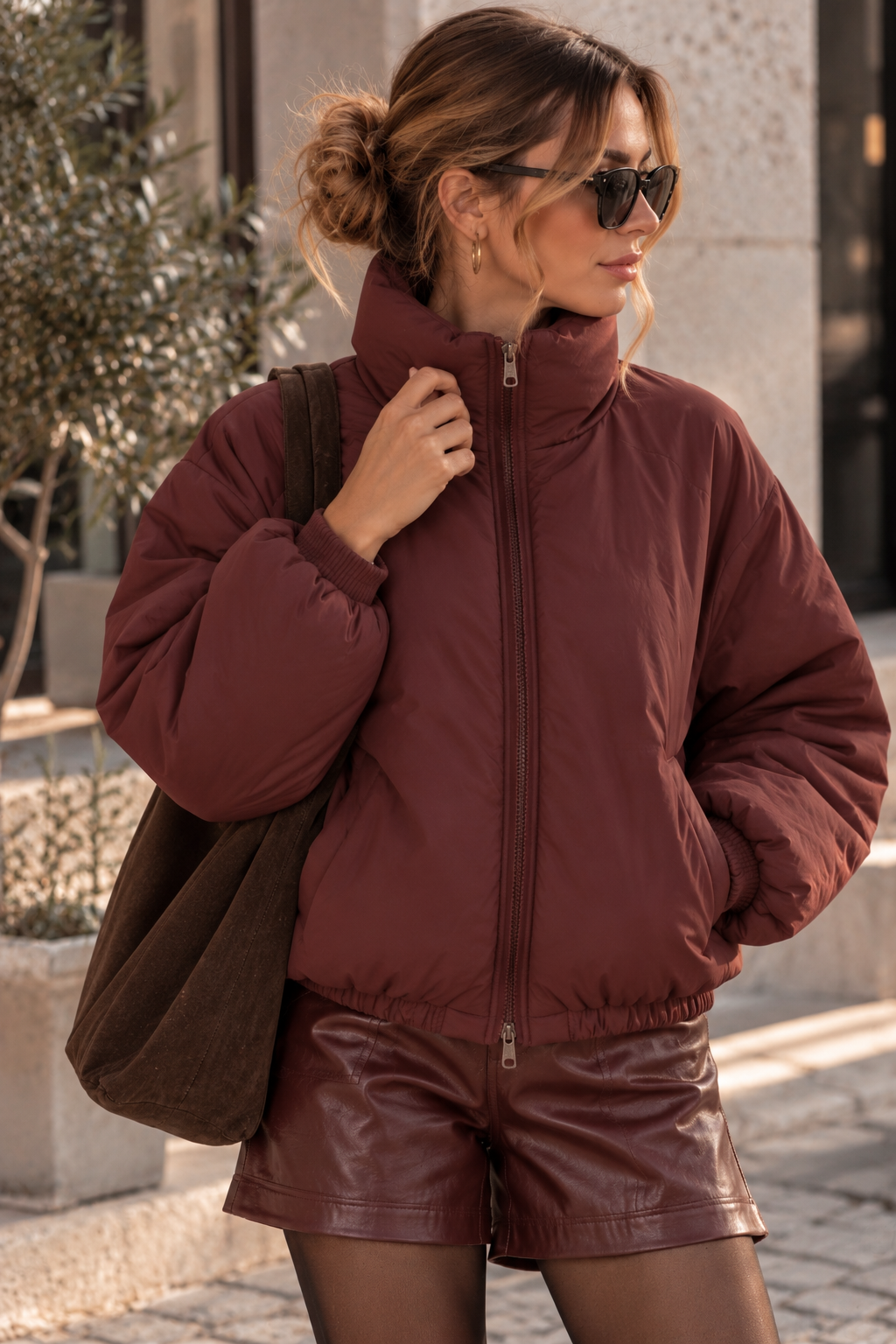 Jacke Puffy Monika – lässiger Allrounder für die Übergangszeit Made in Italy 34-42