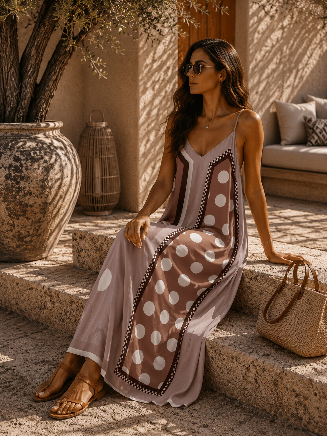 Polka Dots Kleid Ronda – Made in Italy | passend bis Größe 42