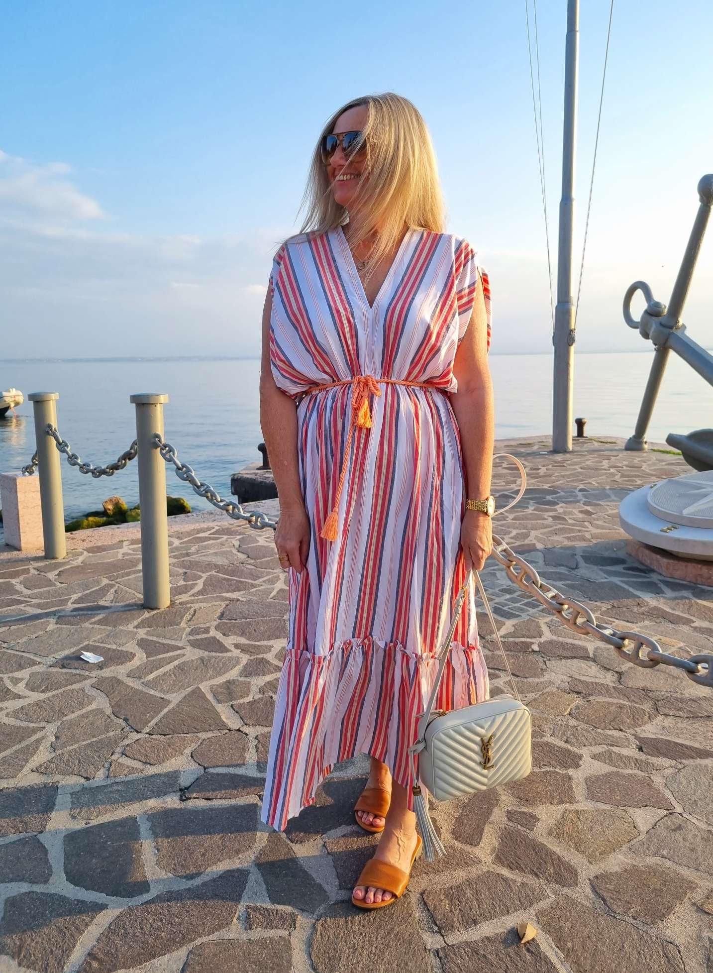 MAXI DRESS RIVA 34-42 Made in Italy Maxi Kleid Sommer Strandkleid MAXI DRESS RIVA 34-42 Made in Italy Maxi Kleid Sommer Strandkleid