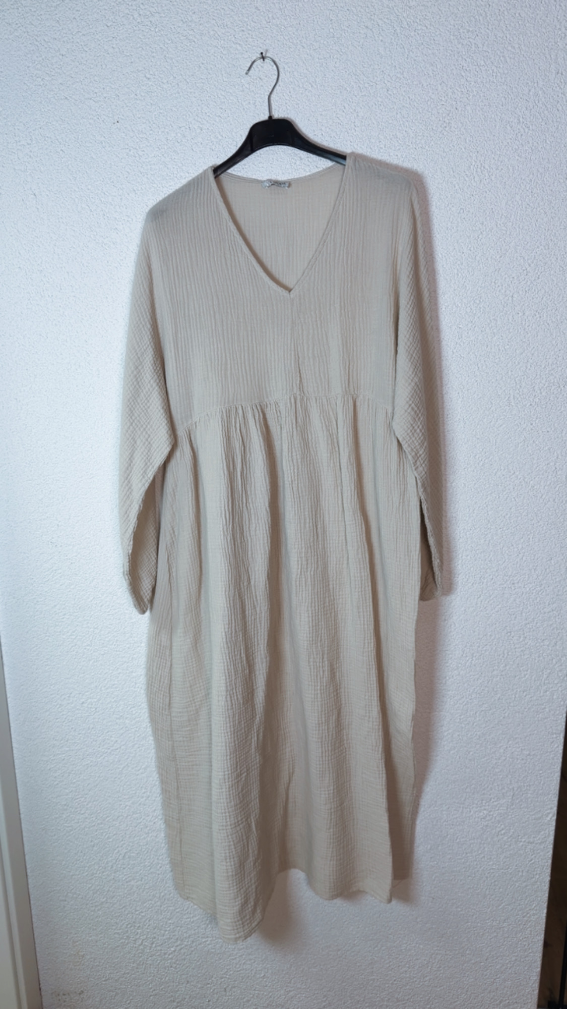 Musselin Kleid „Mombasa Uni“ – Made in Italy | 100 % Baumwolle | bis Gr. 44