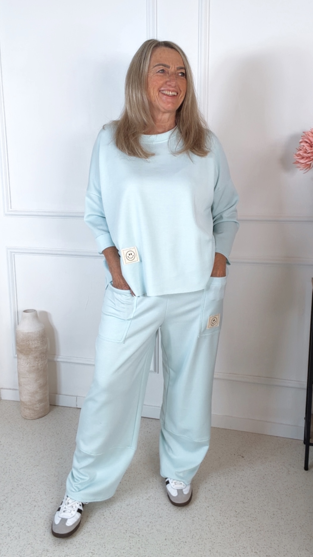 HOME WEAR SET BIENE SOFT  34- 42 Made in Italy Jogpant Sweater Jogging