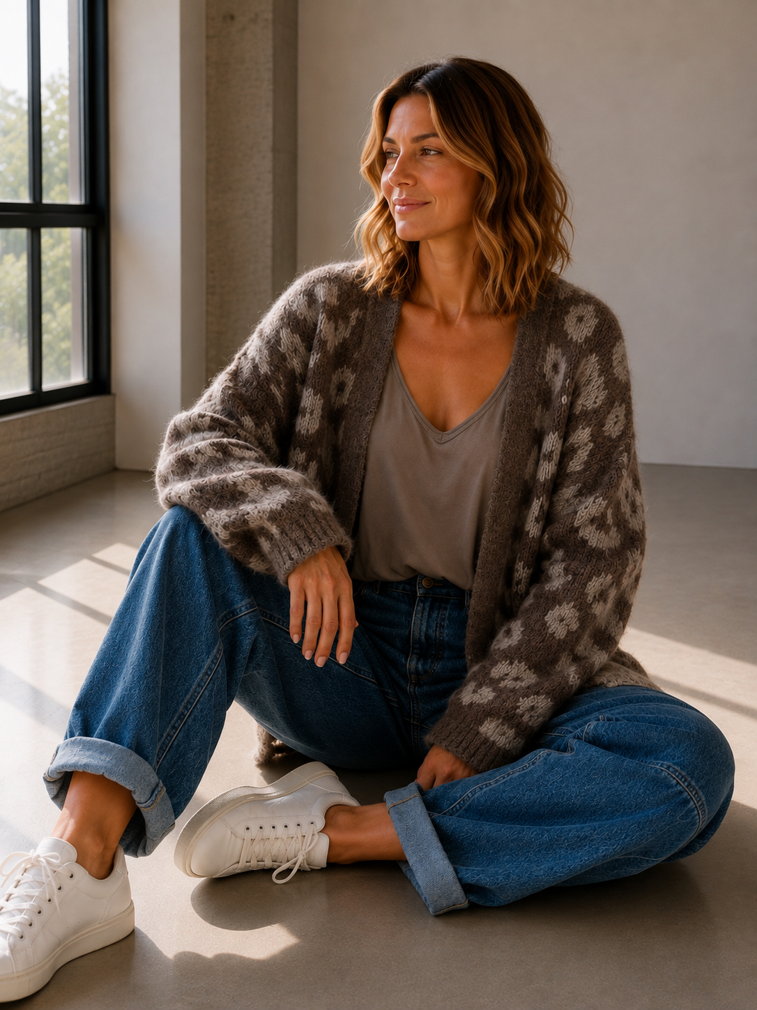 Cardigan Leo Kuschelig I Strickjacke I NO.SJ0023 I Made in Italy 34-44/46