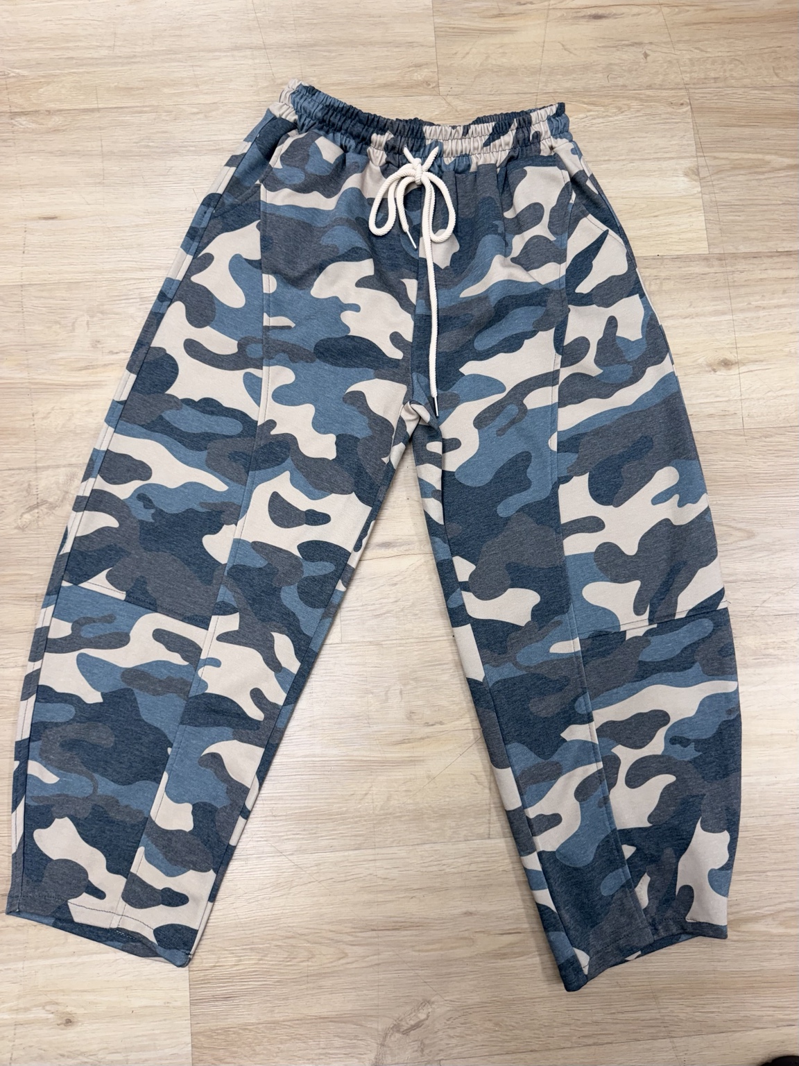 Ballon-Jogpant Amaris CAMOULFAGE HO0124 – lässige Basic Pants für jeden Tag Made in Italy 34-42/44