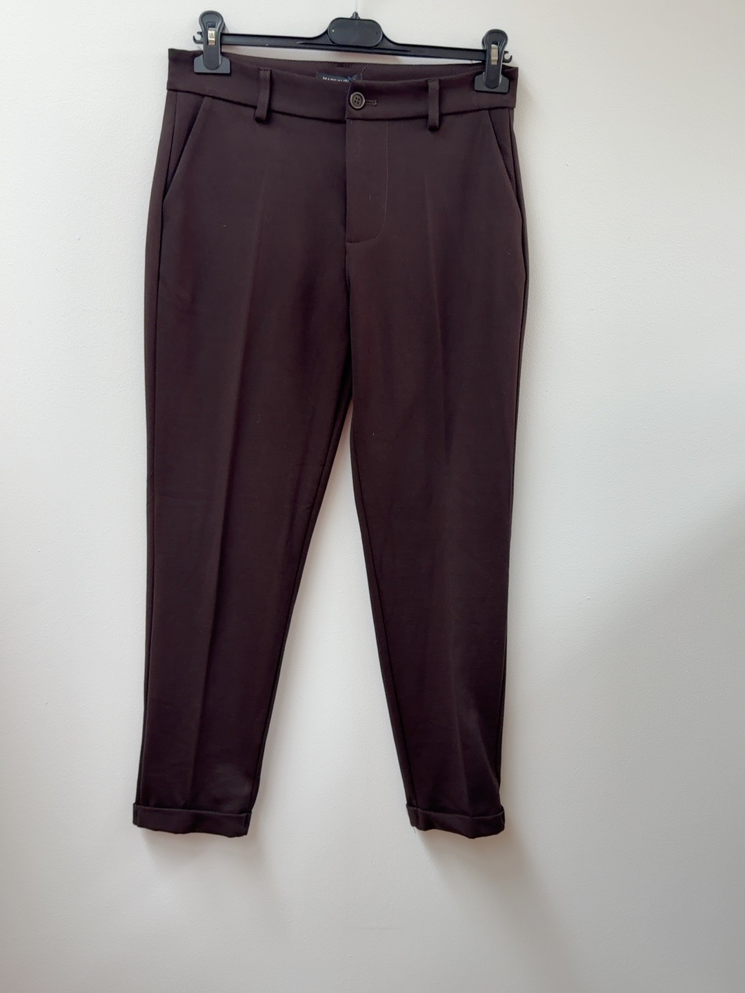 Chino Hose Uni H0066 Schoko I Made in Italy