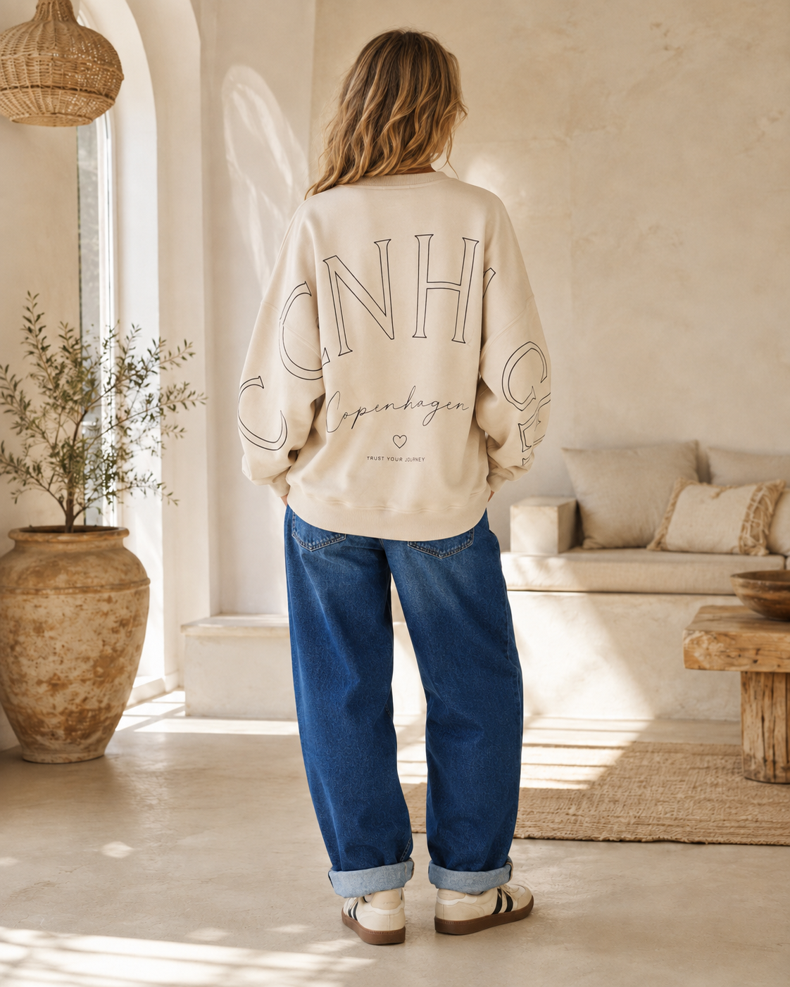 Sweatshirt Copenhagen I NO. SW0016 I lässiger Oversize-Look I Made in Italy 34-42/44