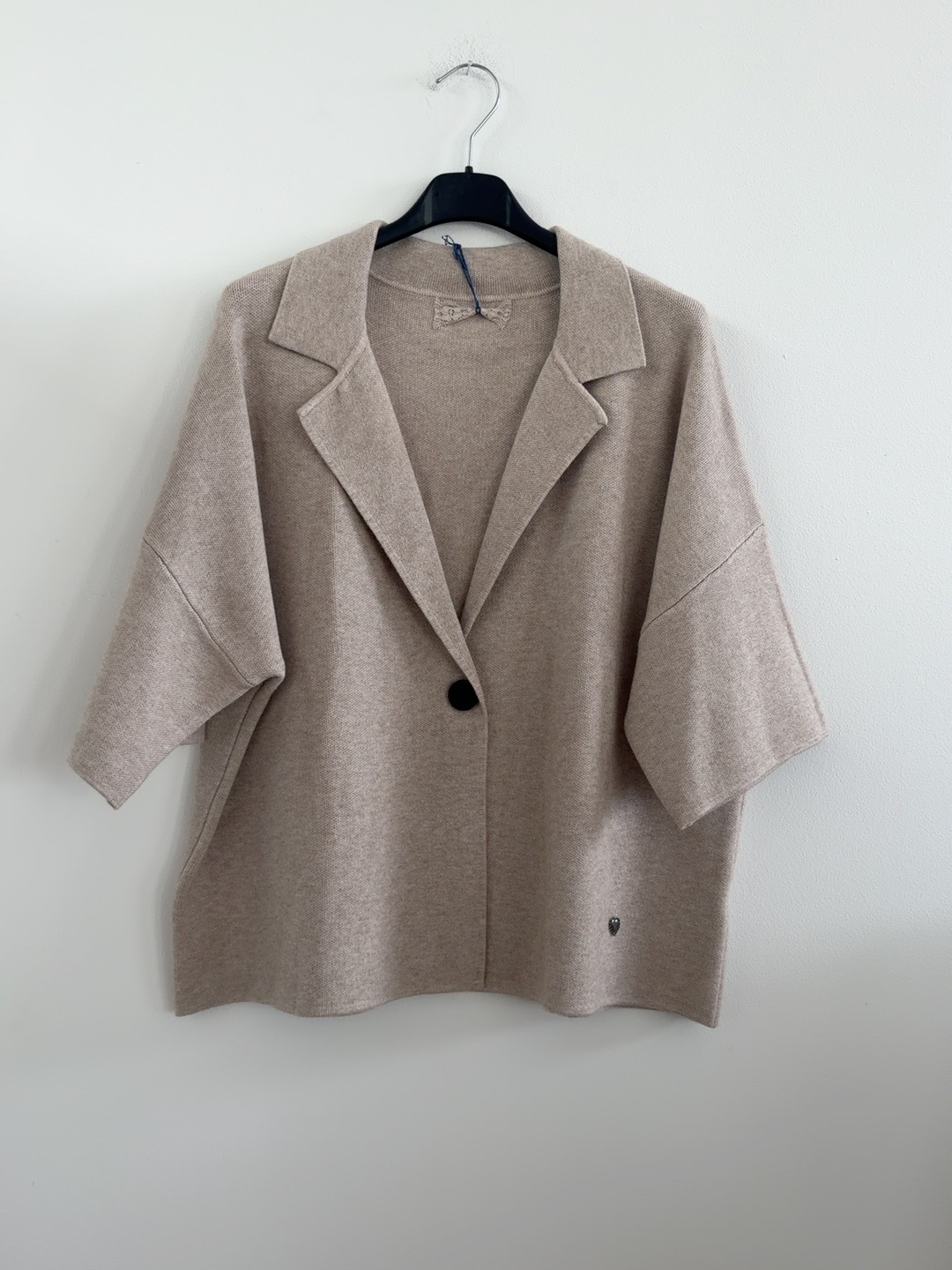 Kurzarm Strickblazer Uni I S0055 I 34-44
