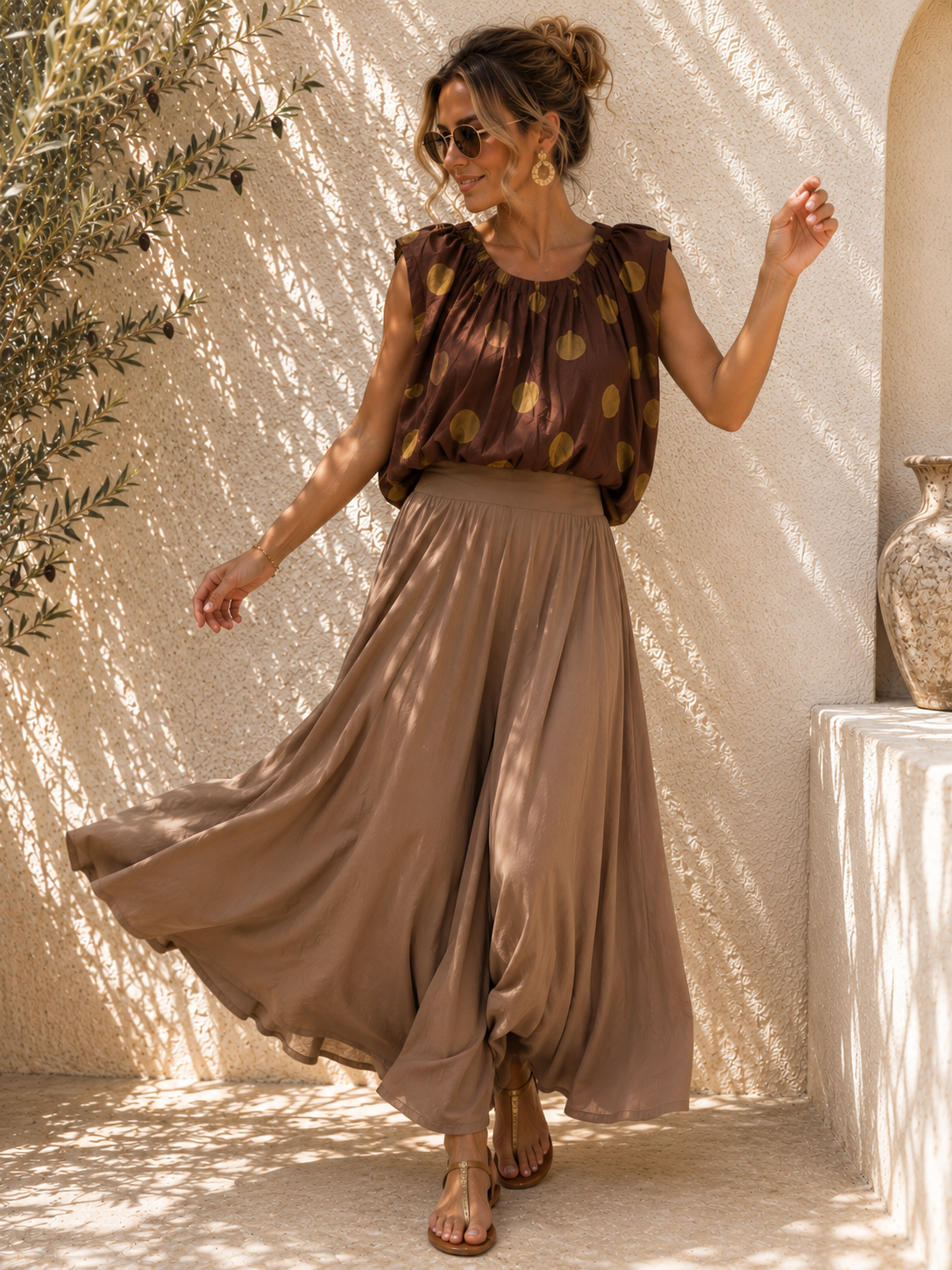 Bluse Mireia Dots Made in Italy 34-40/42