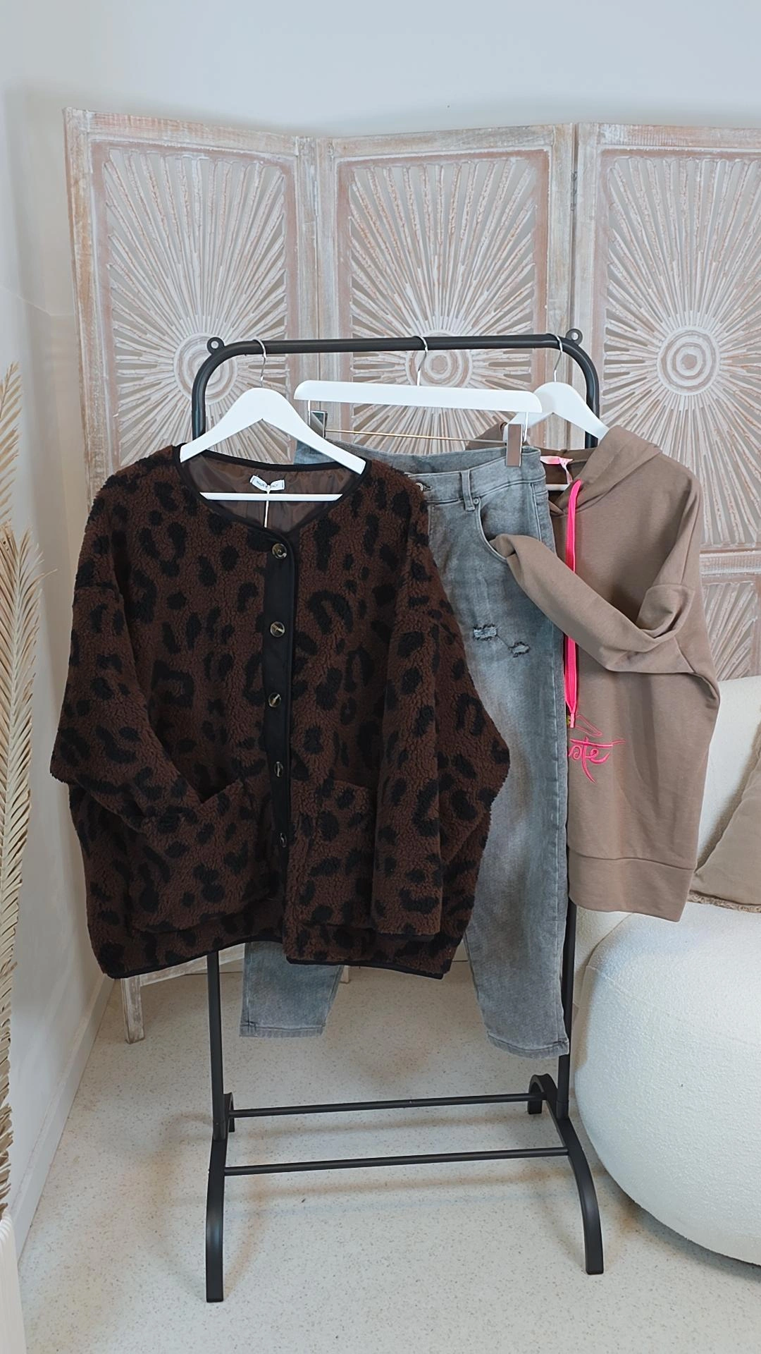 OVERSIZE LEO-TEDDY JACKE SONTJE Made in Italy 34-48/50