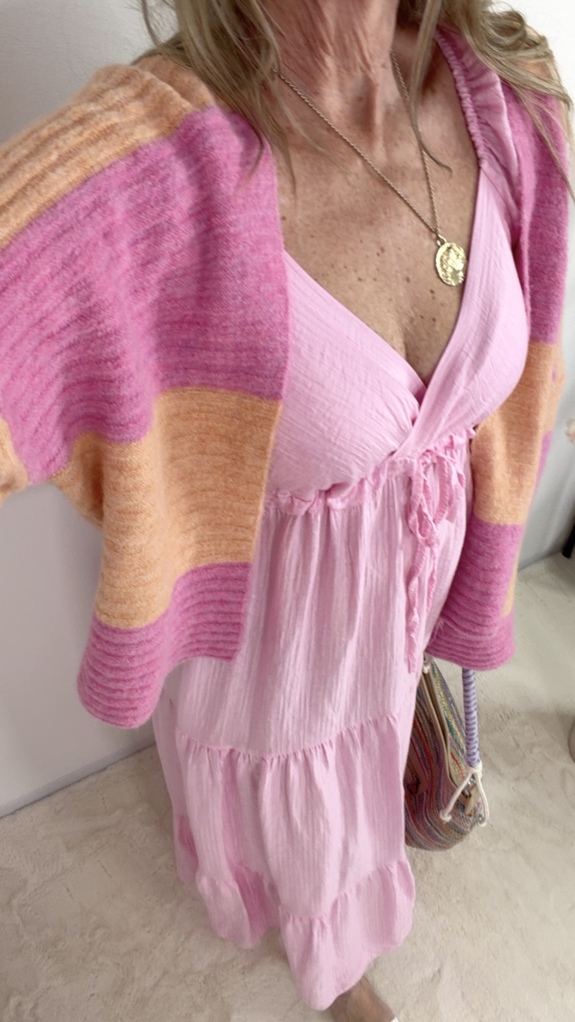 🌸💚✨ Cardigan Stripes Zireliah Made in Itlay 34-42/44 Strickjacke Streifen