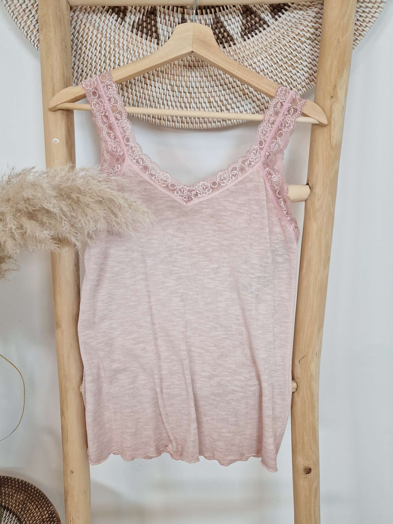 BASIC TOP LUISA ROSA 34-40 Made in Italy Shirt Oberteil