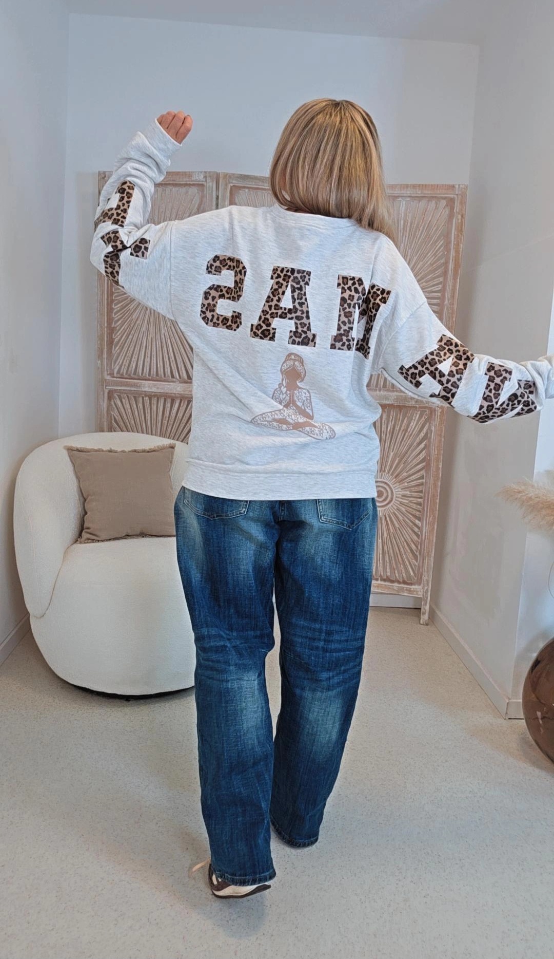 OVERSIZE SWEATER NAMASTE EMIL LEO Made in Italy 34-44 