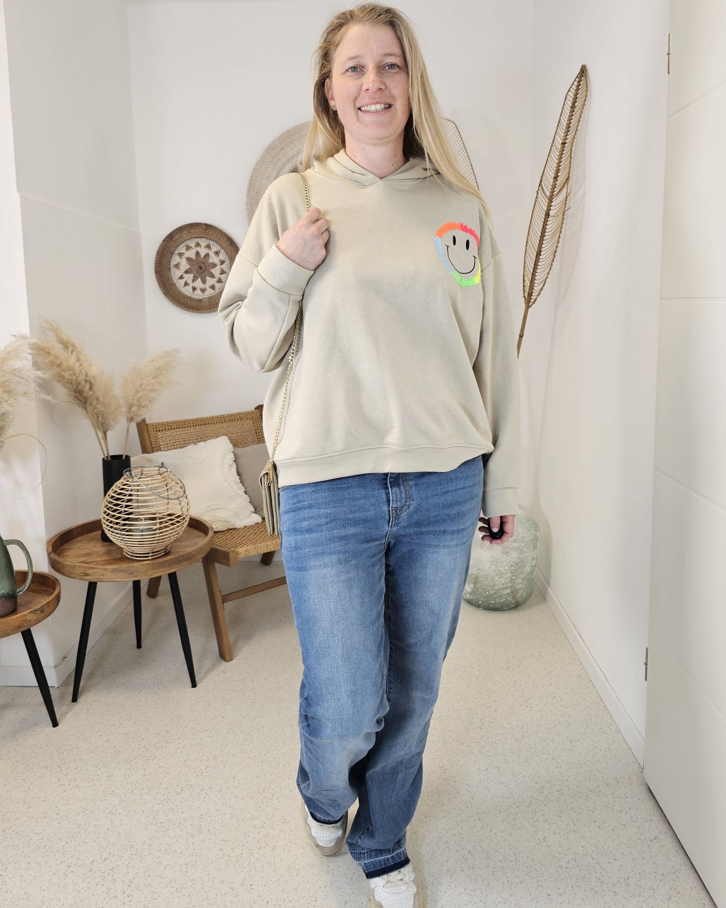 JEANS EMMA SCHLAGJEANS Denim Blue Hose Made in Italy