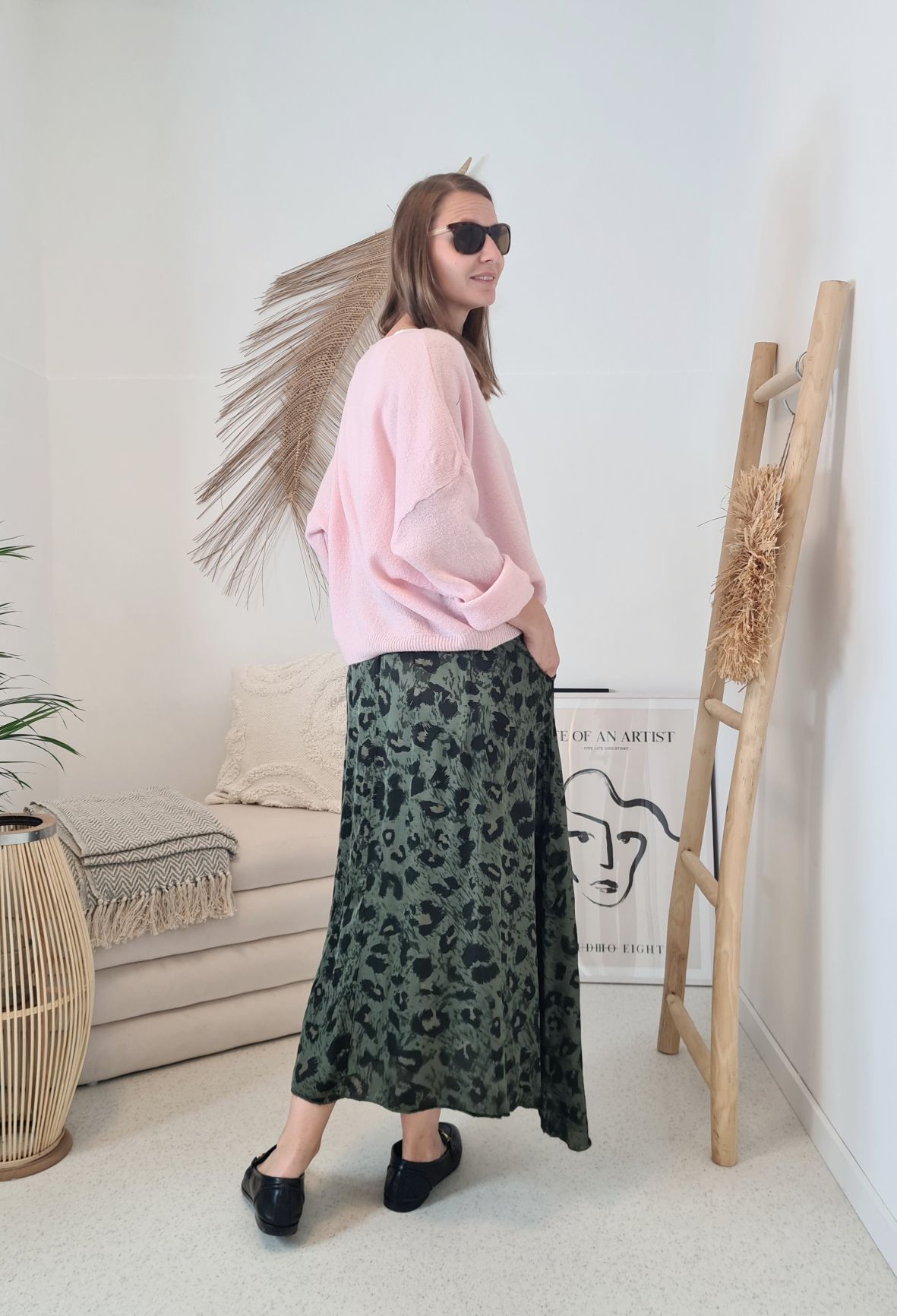 OVERSIZE KNIT SWEATER NAYLAY ROSA edler Strickpullover Pullover 34-42 Vokuhila Made in Italy OVERSIZE KNIT SWEATER NAYLAY ROSA edler Strickpullover Pullover 34-42 Vokuhila Made in Italy