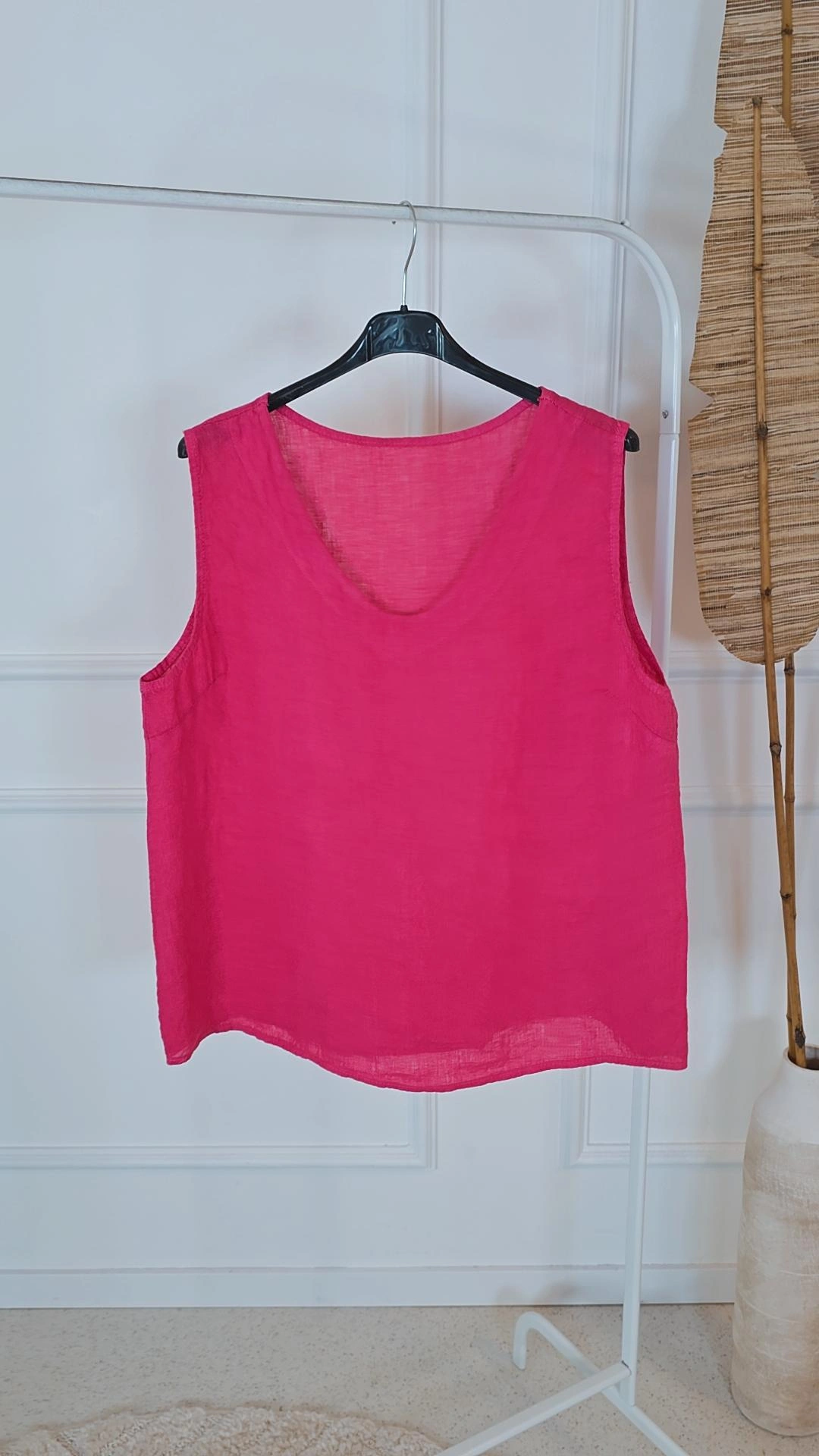 LINEN BASIC SHIRT CATALINA Made in Italy 36 - 42 Leinen Top