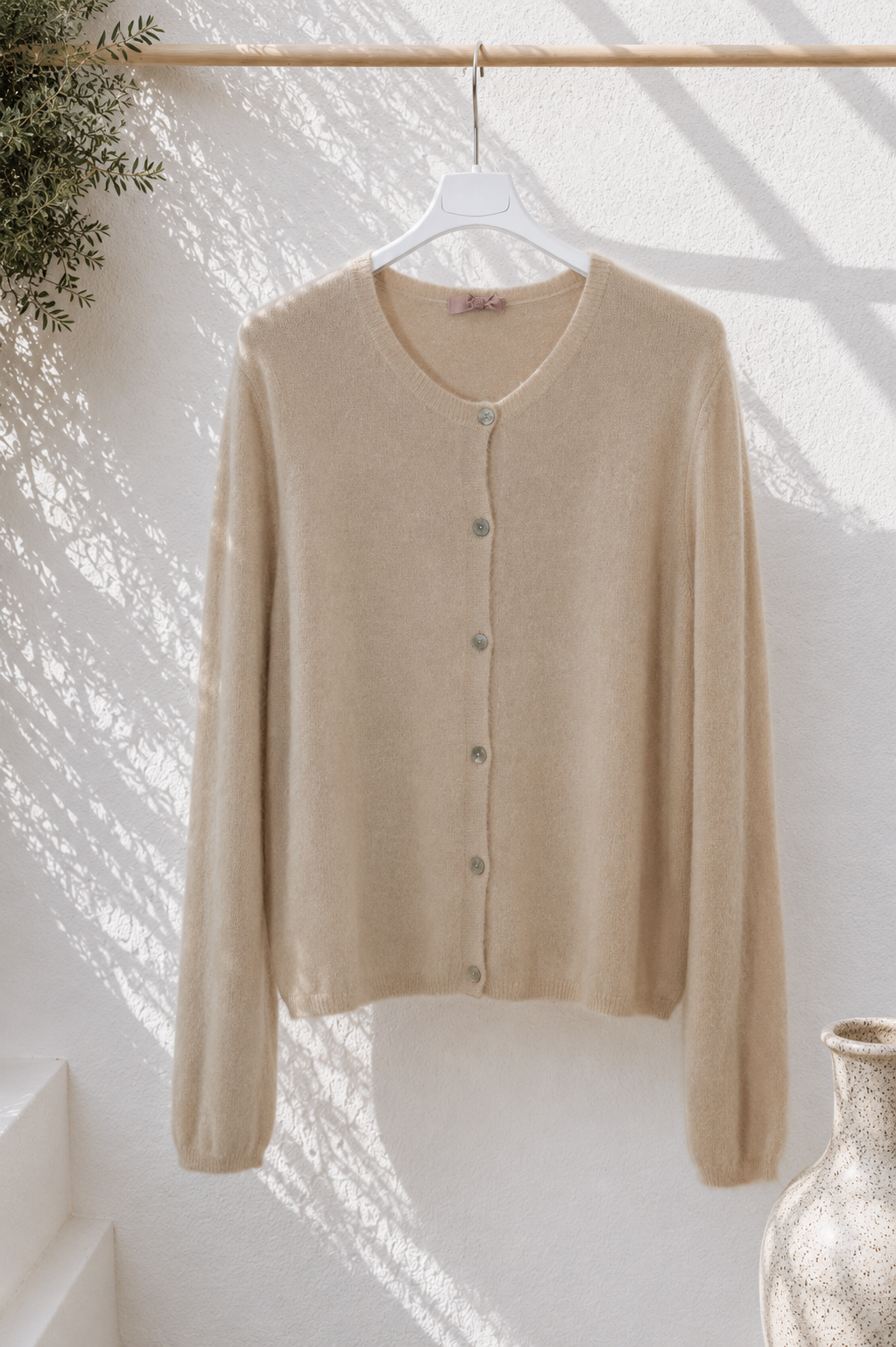 Kuschelige Strickjacke Elara mit Angora Made in Italy Gr 34-42