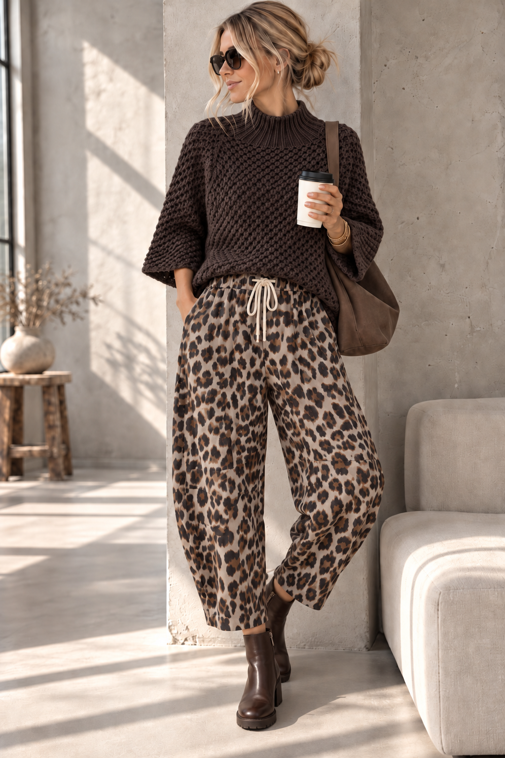 Strickpullover mit Stehkragen I SP0153 I 34-40/42 I Made in Italy