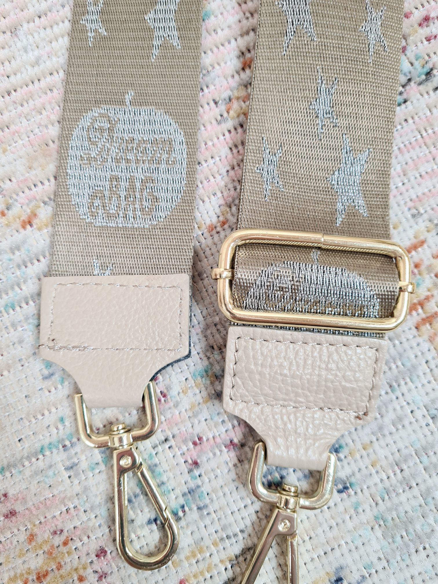 TASCHEN GURT DREAM BAG TAUPE Made in Italy Umhängeriemen TASCHEN GURT DREAM BAG TAUPE Made in Italy Umhängeriemen