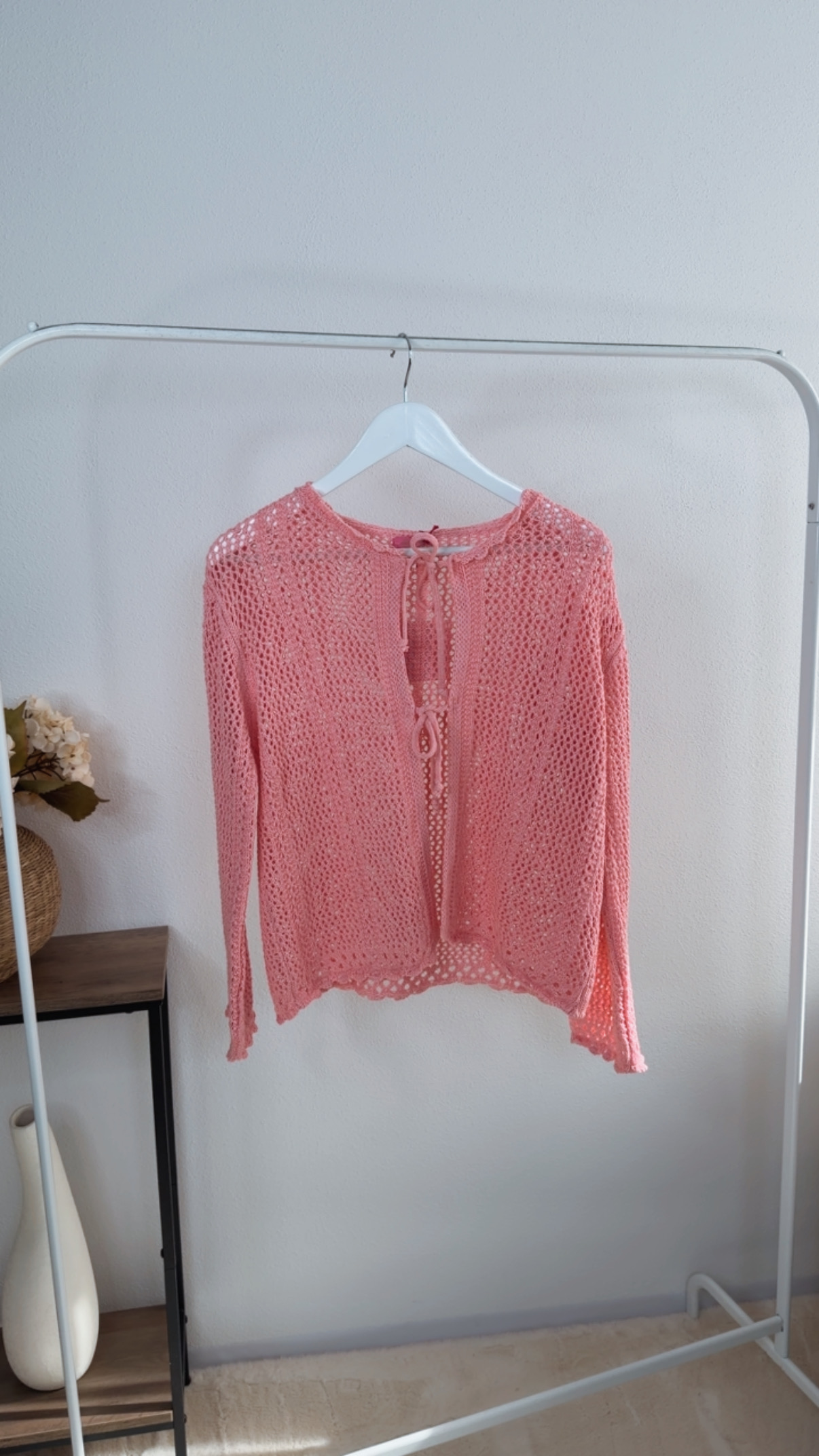 Strickjacke Malia Häkelmuster Uni Made in Italy 34-40/42