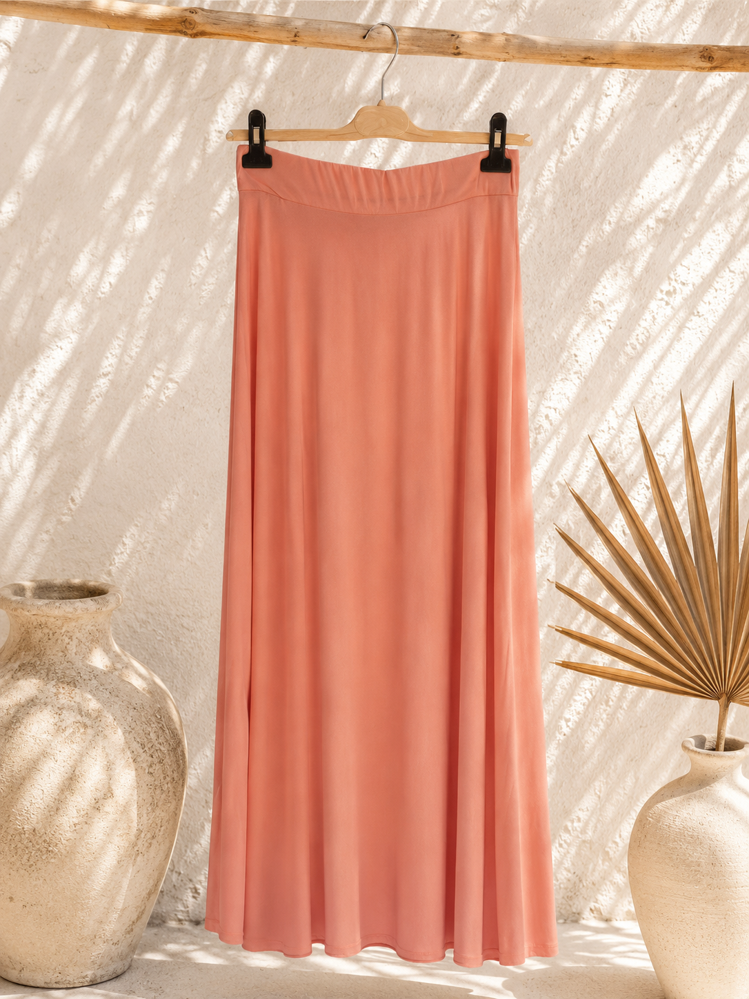 Maxirock Luciana – Fließende Eleganz aus Kofferware Made in Italy Gr 34 - 42