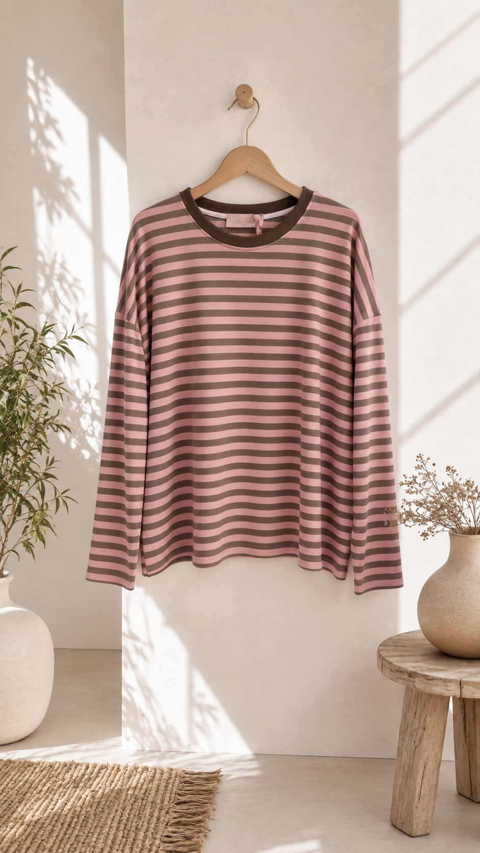 Shirt Langarm Ornella Stripes Made in Italy 34-42/44