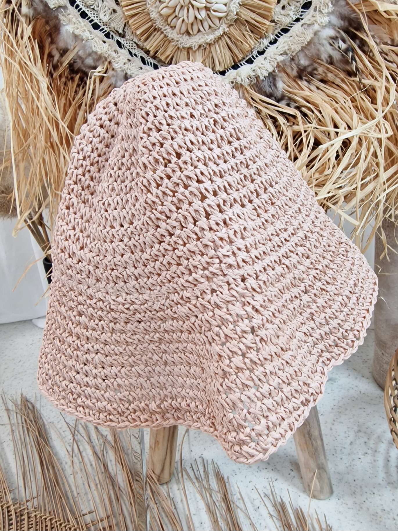 FISHER HAT MANDY ROSA Italy Design Fischerhut Sonnenhut Stroh Hut Sommerhut verstellbar YM0757