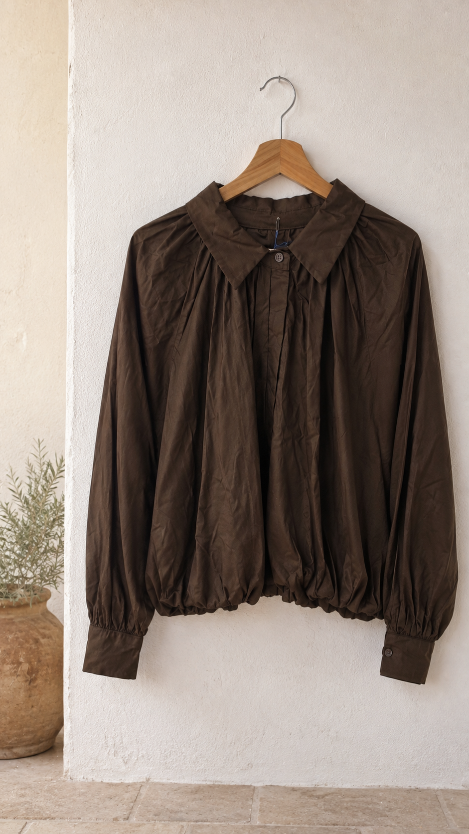 Ballonbluse „Vittoria“ – Made in Italy 🇮🇹  34-42 Basic Bluse