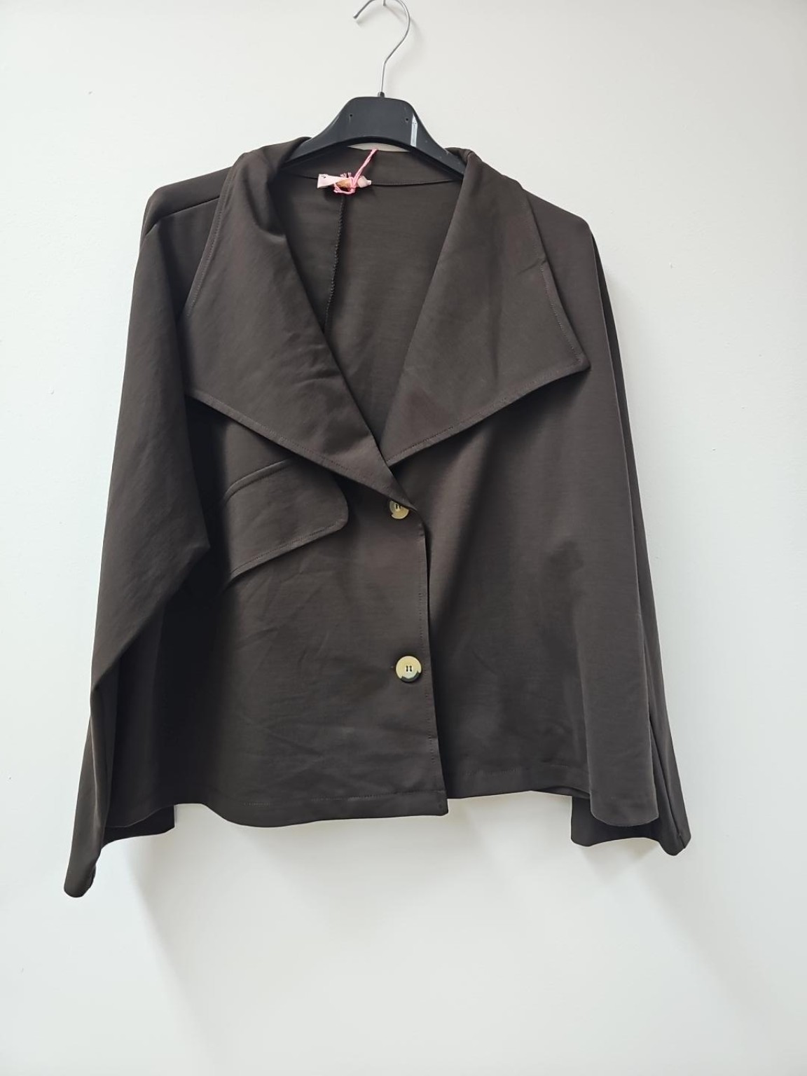 Jacke Enya – lässige Uni-Jacke mit Statement-Kragen Uni Made in Italy 34-42/44